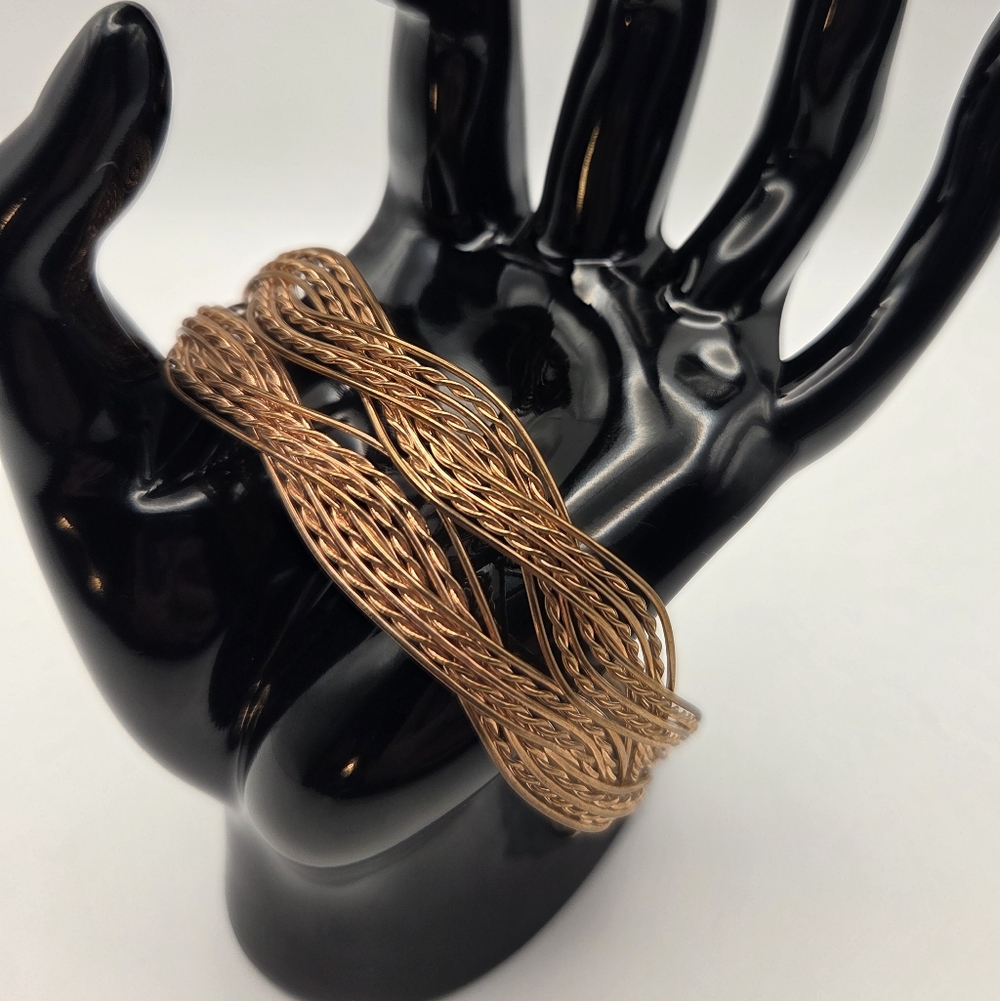 Braided Metal Cuff Bracelet